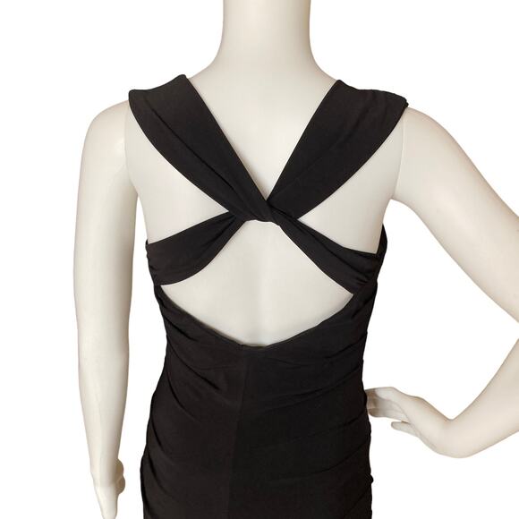 Laundry by Shelli Segal Square Neck Jersey Bodycon Dress Size 6 Retro Pinup - Picture 4 of 10